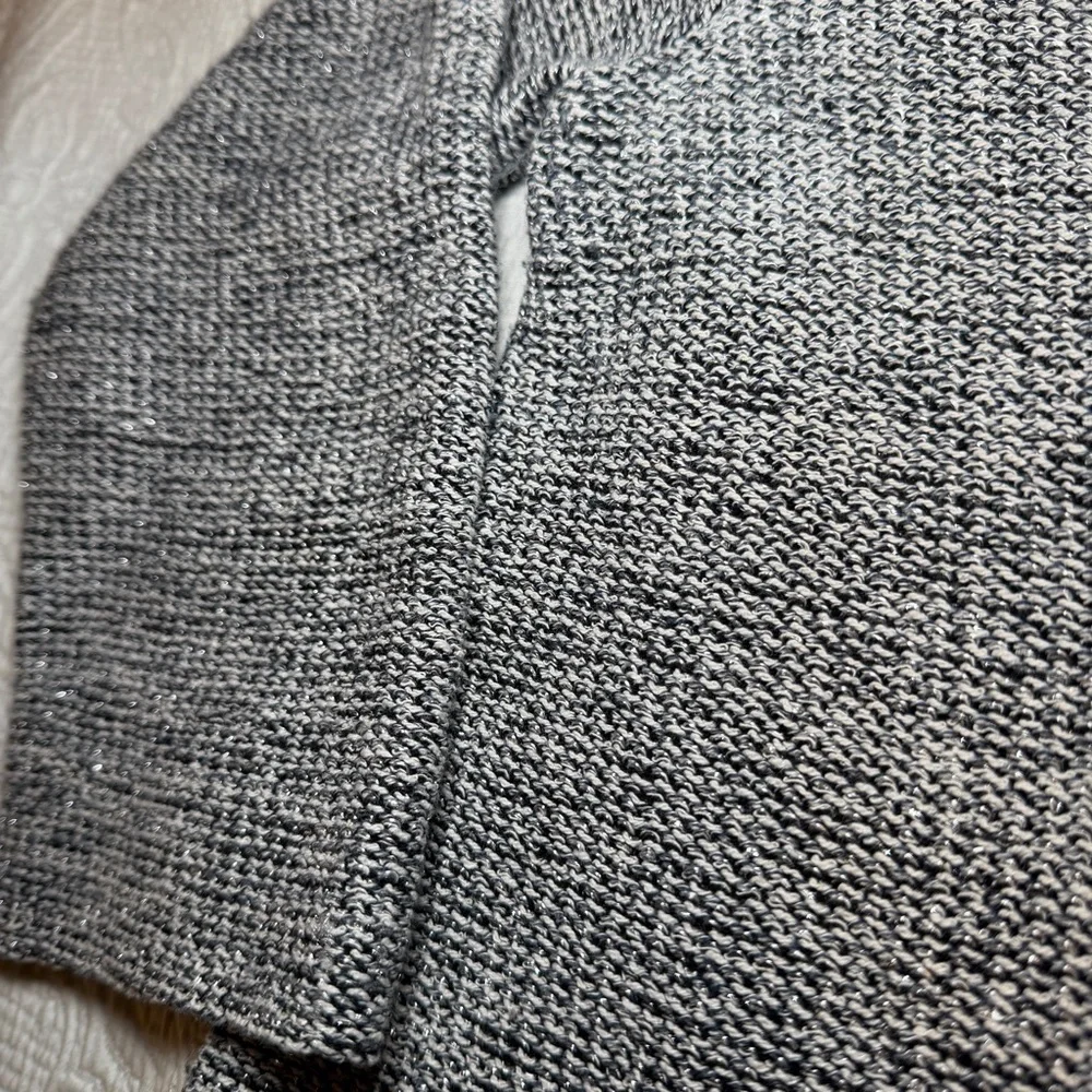 LOFT Gray Crew Neck Sweater